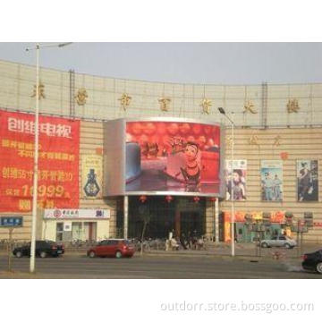 HD full color video amazing curve led display screen for sh